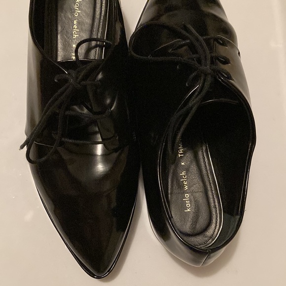 Karla Welch x Tamara Mellon Lace Up Platform Shoes - Picture 10 of 11